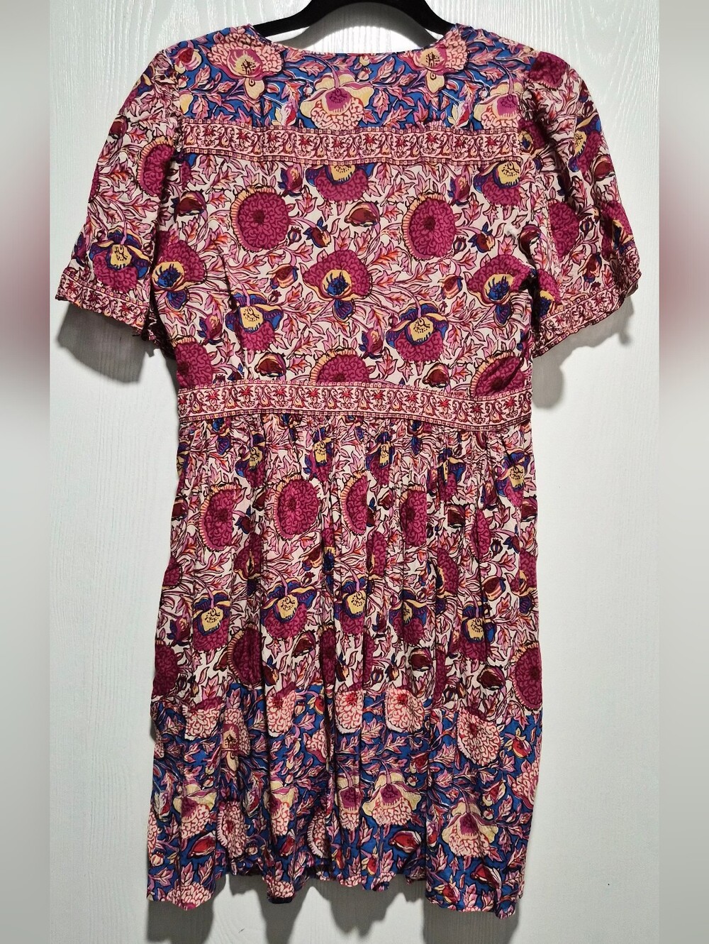 Ba&Sh Valia Floral Bohemian V-Neck Mini Dress Size Small - Picture 7 of 11